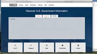 GovInfo.gov Screencast for ALR