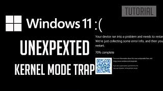 UNEXPECTED KERNEL MODE TRAP Windows 11/10 Boot Error | How to fix Blue Screen Error Code 0x0000007F