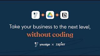 Yousign x Zapier: Automate the upload of your signed documents, without coding