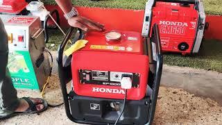 Honda EP1000 1KVA Generator testing on Sugarcane Machine From Skylight Power