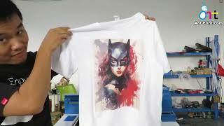 2023 best t shirt printer 6090 size dtg shirt printing AP-T9 direct to garment printer for beginners