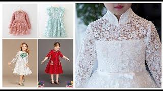 Lace Dress Designs For KidsLittle Girls Net Frock Ideas Fashion Trends #Sam