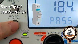 How to Test RCBO's on a circuit without a socket.