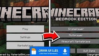 Minecraft PC UI in MCPE 1.21 || Java Ui Mod MCPE 1.21 