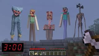 DIESE MONSTER erscheinen IN DER NACHT in der MINECRAFT WELT!