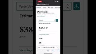 Amazon KDP Orders Update