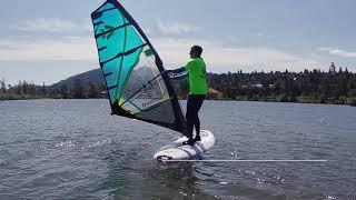 Intro to windsurfing.