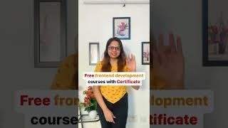  FREE Frontend Development Courses with Certificate