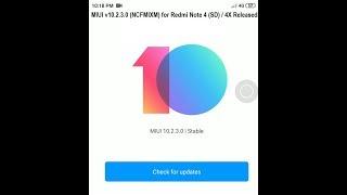 MIUI v10.2.3.0 (NCFMIXM) Stable Update for Redmi Note 4 (SD) / 4X Released