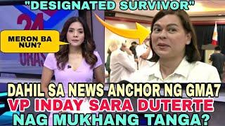 VP INDAY SARA DUTERTE WALANG ALAM SA BATAS NG PILIPINAS? DESIGNATED SURVIVOR DAW SYA?