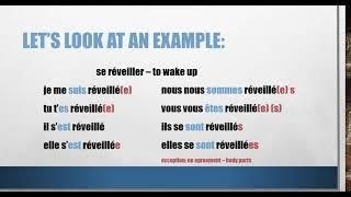 French: reflexive verbs in passé composé