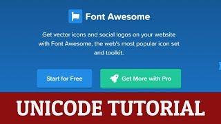 How to Use Font Awesome Unicode in CSS & HTML