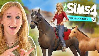 Voor het eerst DE SIMS 4 PAARDENBOERDERIJ spelen! 