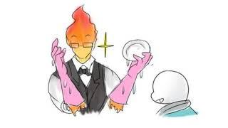 Undertale comic = about grillby