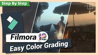 Color Grading under 1 Minute (New Update) | Filmora 12 & 13 Tutorial