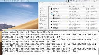 Using LibreOffice Command Line to Convert Appleworks/Clarisworks to Docx and Xlsx