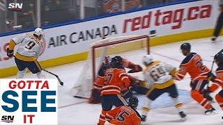 GOTTA SEE IT: Filip Forsberg Beats Mike Smith At Full Speed With Lacrosse-Style Goal