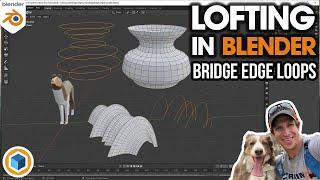 Using BRIDGE EDGE LOOPS in Blender to Create Complex Shapes with Lofting!