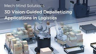 Mech-Mind AI + 3D Vision-Guided Depalletizing Applications in Logistics