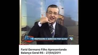 NINGUÉM CONTOU, EU VI!! OS TEMPOS DE FARID COMO APRESENTADOR DE TV!!!