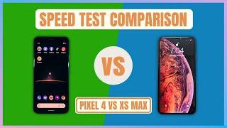 Google Pixel 4 vs iPhone XS Max SPEED TEST | Snapdragon 855 vs Apple A12 Bionic