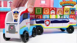 Best ABC Learning Toy Video for Toddlers! Paw Patrol Letter Blocks for Kids!