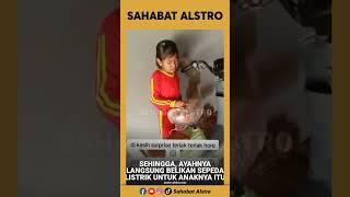 ANAK PULANG NGAJI LANGSUNG MENANGIS, Sebab Diberi Kejutan Dibelikan Sepeda Listrik Sama Ayahnya