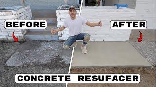 How To Fix / Resurface Damaged Concrete Sidewalk | DIY