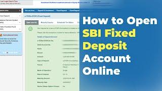 How to Open SBI FD Account Online