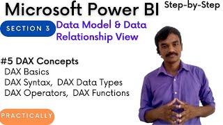 #27 DAX basics | DAX data  types | DAX Syntax | DAX functions| Power BI Full Course | BI Tutorial