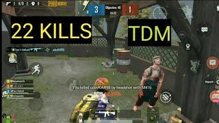 22 KILLS IN PUBG MOBILE || TDM MATCH GAMEPLAY || GRINGO GAMING