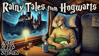 Magical Tales from Hogwarts | Cozy Rainy Ambience & Sounds | Harry Potter  Fantasy Bedtime Stories