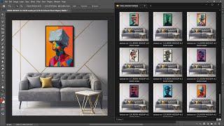 How To Make Mockup Images In Bulk In Photoshop