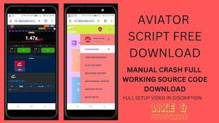 Aviator full working script free download| aviator manual crash source code free download