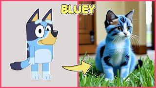 BLUEY Characters As CAT  and Other FAVORITES | Bluey Season 3