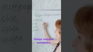 Твердые согласные. Что должен знать ученик 1 класса.