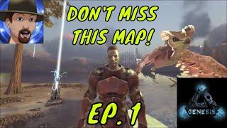 GENESIS! NEW ARK MAP! IT HAS EVERYTHING! Where to spawn and what to expect- Ark survival Evolved