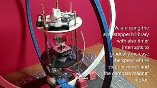 Accelstepper Nema17 Gradually Increasing Speed in Compass Magnet Motor 5