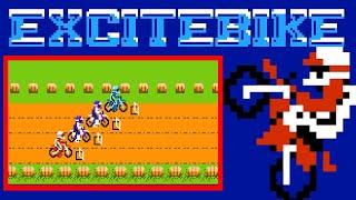 Excitebike (FC · Famicom / NES) video game | session for modes: Selection A, Selection B and Design