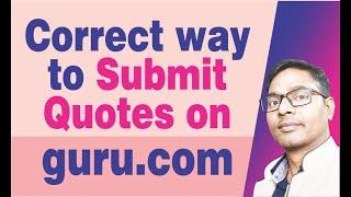 guru.com job apply | guru.com | people per hour | how to submit quotes on guru.com | (2020)