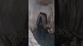 extreme adventure to a sea cave