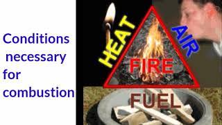 Combustion and Flame || Conditions necessary for combustion