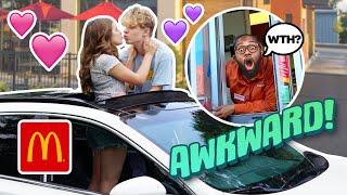 Making AWKWARD SITUATIONS In Drive Thru’s with my BOYFRIEND **FUNNY REACTIONS**| Piper Rockelle