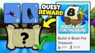 QUEST RACE for FREE PURPLE JETS!! | Build a boat for Treasure ROBLOX