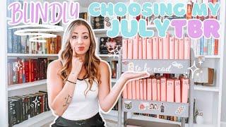 BLINDLY choosing my July TBR! ️🩵All the books I want to read in July
