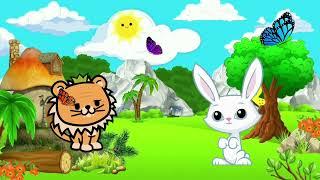 LEO and Bella Friendships story | Cartoon story for kids | Lion and Rabbit famous story