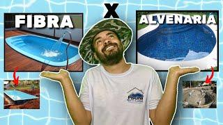 Qual o melhor tipo de piscina? fibra ou alvenaria? [conheça as vantagens e desvantagens das duas]