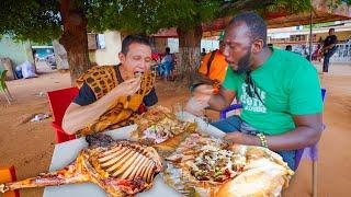 Mutton BBQ on the Street!! AFRICAN STREET FOOD - Choukouya in Côte d'Ivoire!!