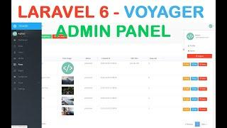 Voyager Laravel 6 Install Admin Panel for managing users, roles, permissions & crud Example Tutorial