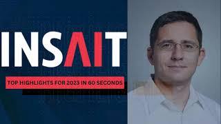 INSAIT 2023 Highlights in 60 seconds